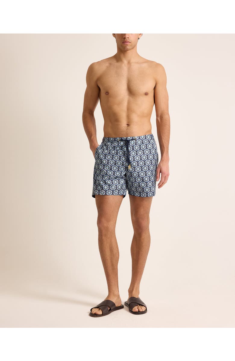 Orlebar Brown Bulldog Drawcord Mid-Length Classic Fit Drawcord Swim Shorts, Alternate, color, Night Iris