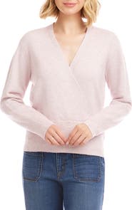 Karen Kane Sequin Wrap Sweater