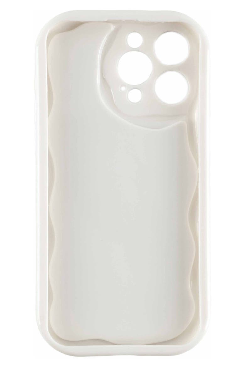 Funky Mirror iPhone 15 Pro Max Case, Alternate, color, WHITE