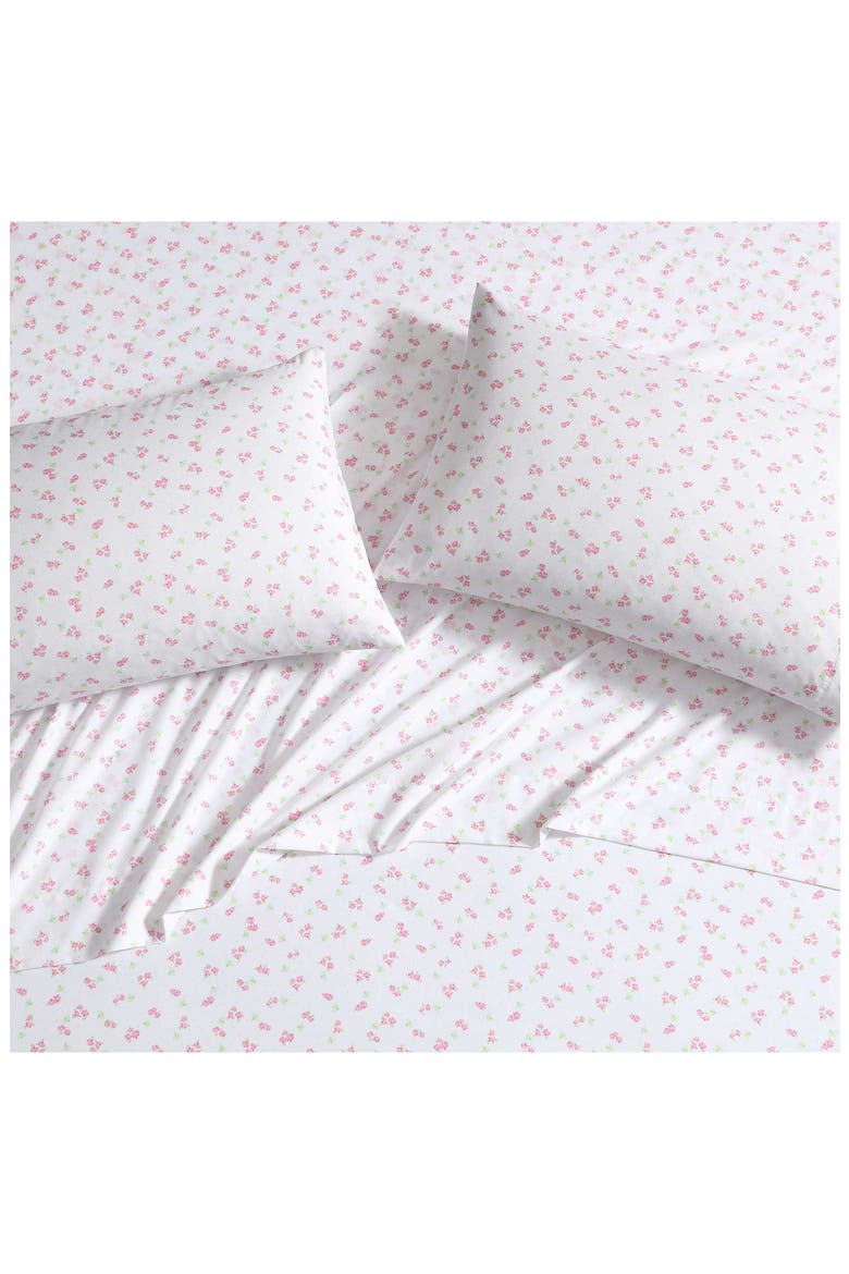 Mae Floral Print Sheet Set, Alternate, color, LT-PASTEL PINK