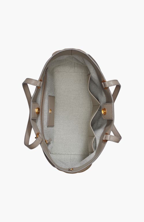Donna Karan New York Setauket Solid+suede Tote
