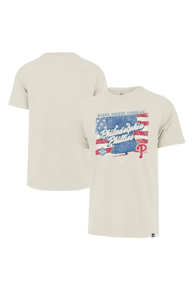 Men's '47  Cream Philadelphia Phillies Regional Franklin T-Shirt, Alternate, color, Cream