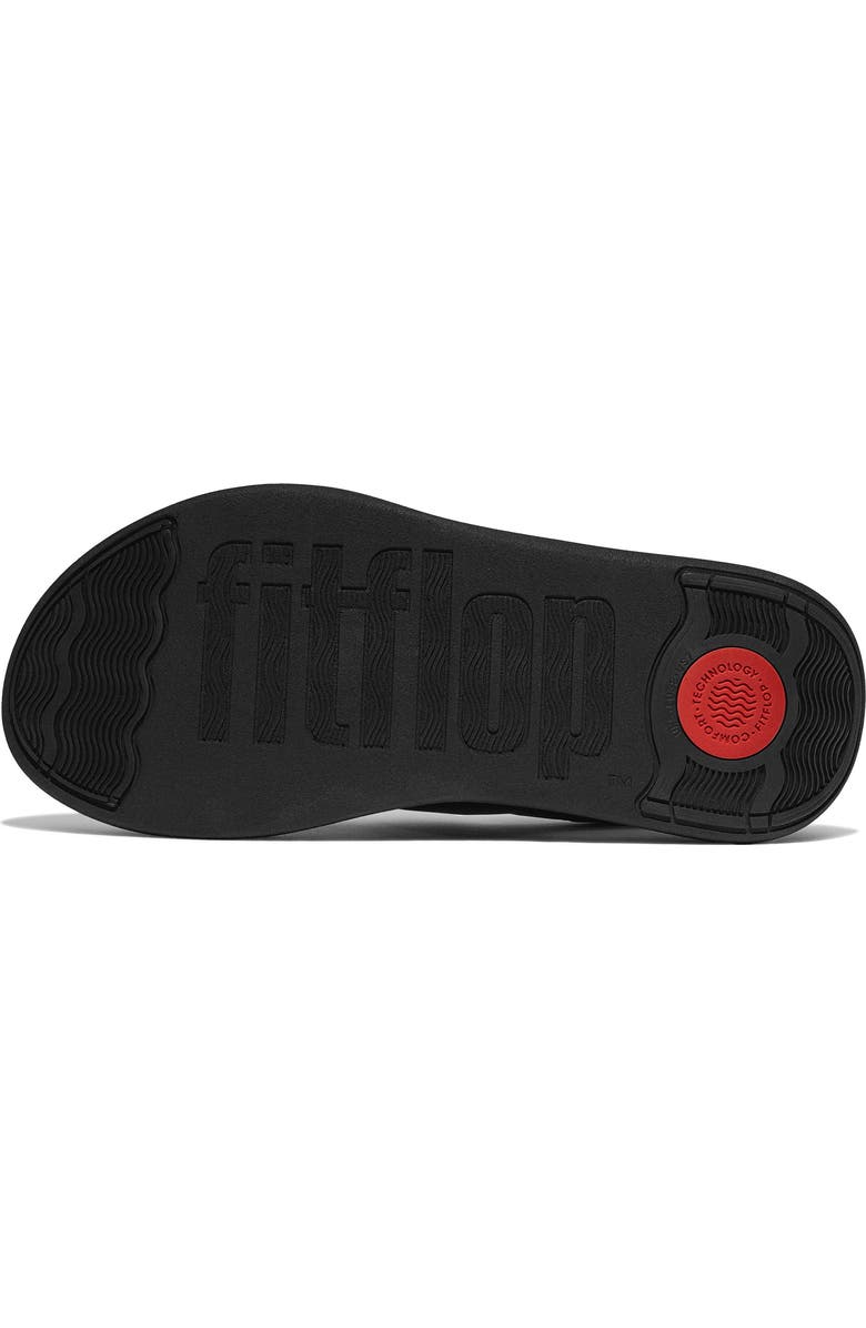 FitFlop F-Mode Go Adj Flatform Sandal, Alternate, color, All Black