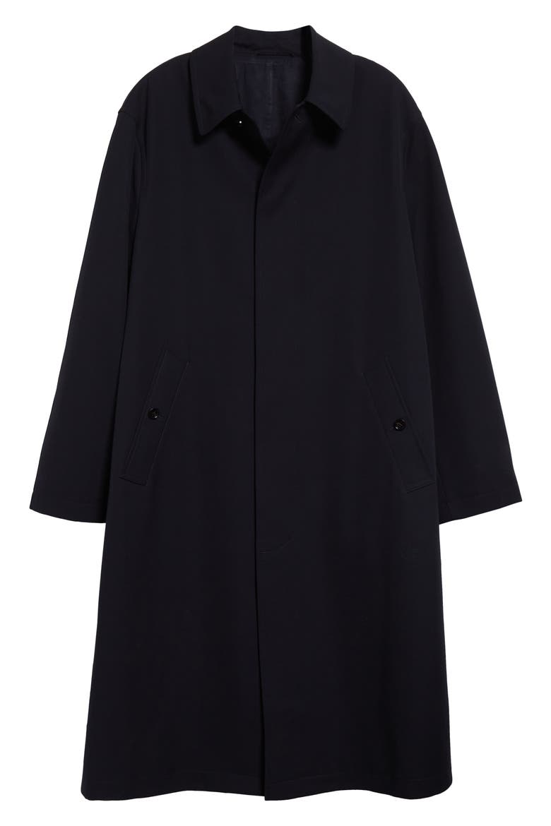 Technical Wool Trench Coat, Alternate, color, NAVY