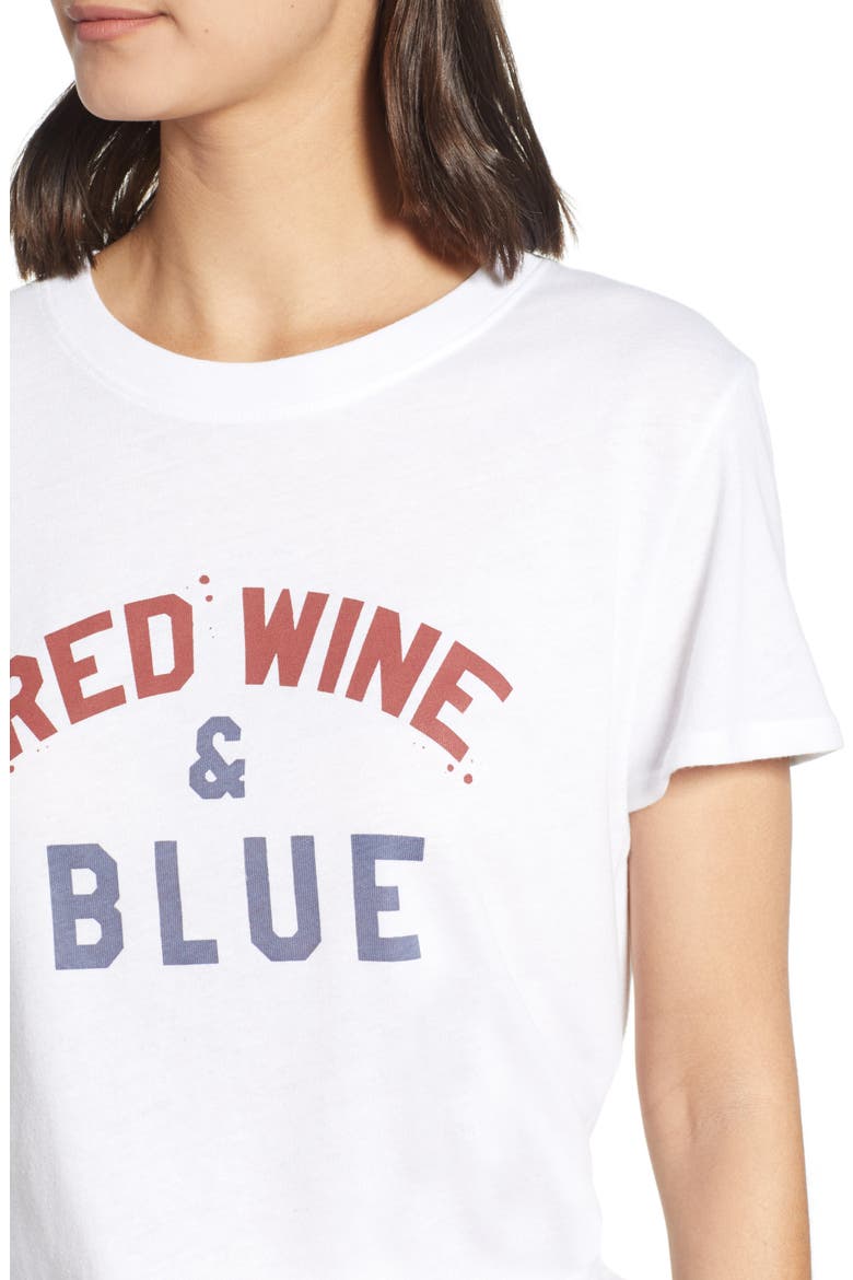 Red Wine & Blue Tee, Alternate, color, WHITE