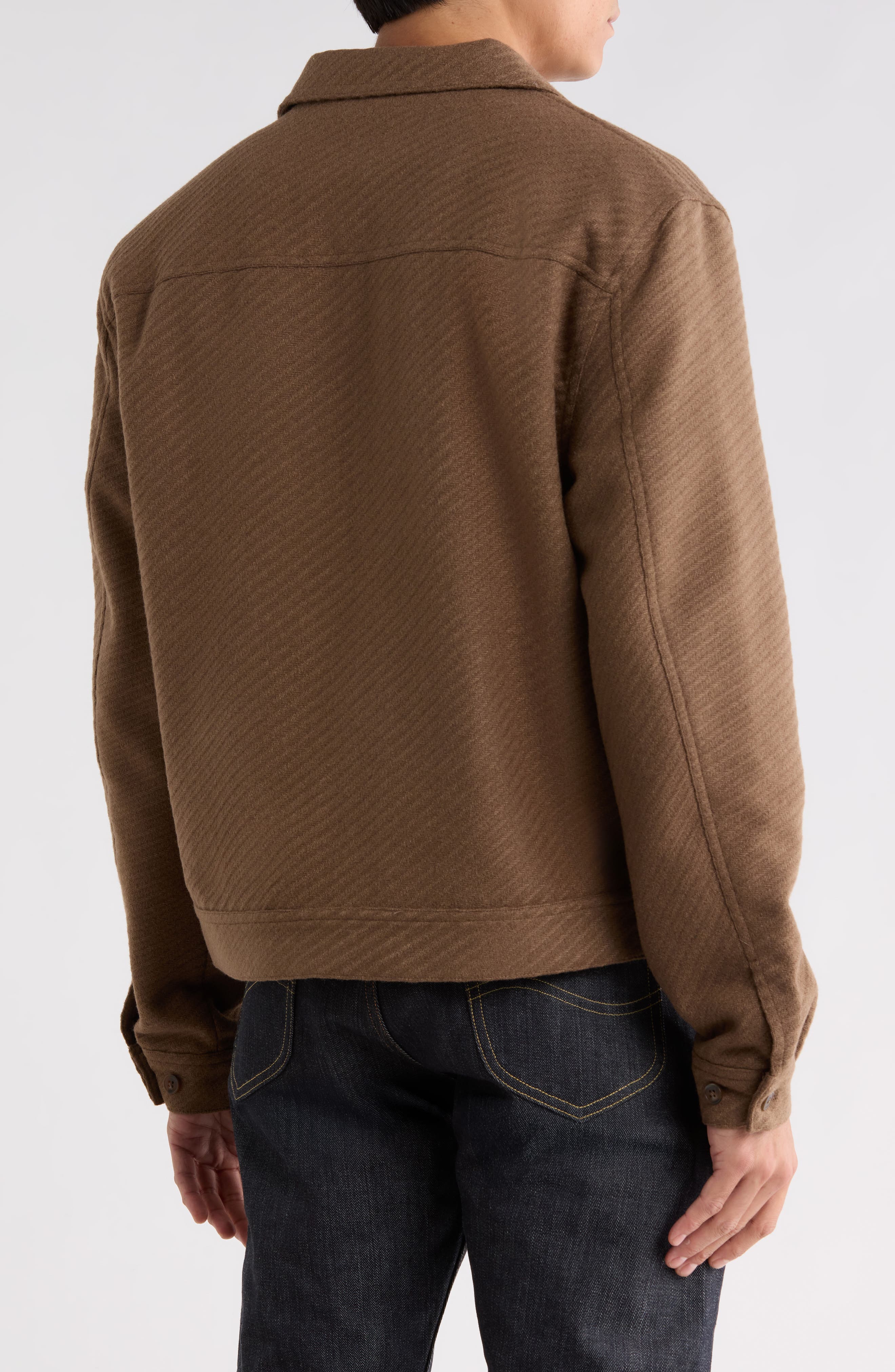 Slate & Stone Striped Padded Shirt Jacket (Men) | Nordstromrack