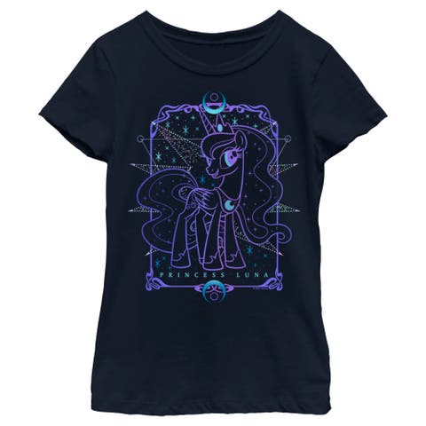 Girl's My Little Pony Princess Luna Tarot Card  Graphic T-Shirt