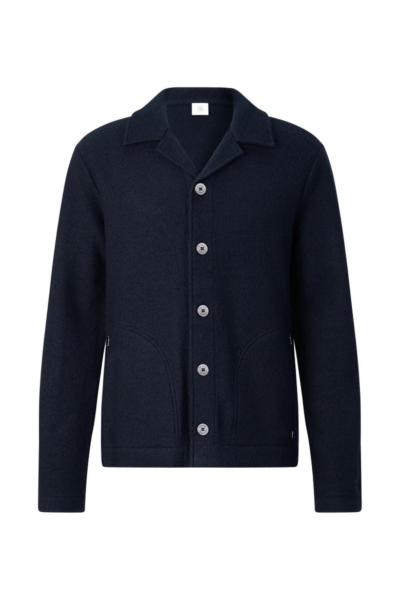 Wool Overshirt Blanco, Main, color, Navy blue