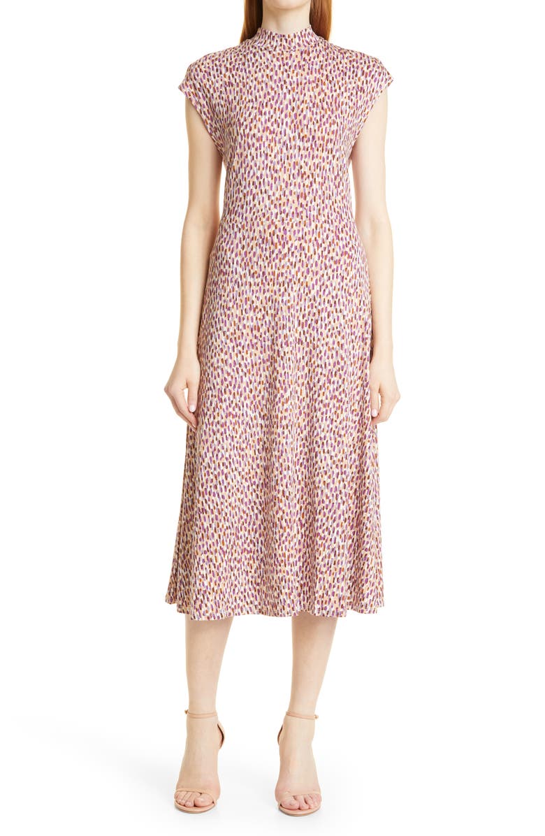 BOSS Ellira Print Midi Dress, Main, color, 