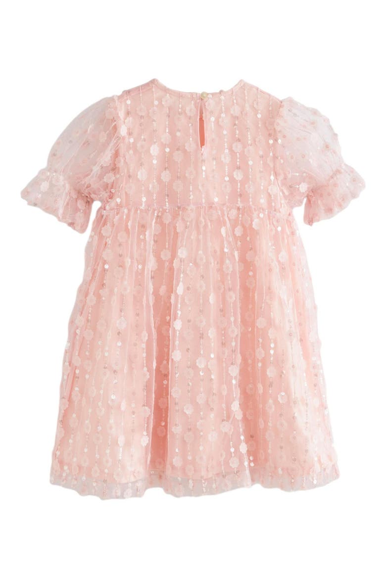 Kids' Sequin Floral Dress, Alternate, color, PINK