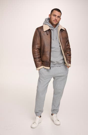 Faux Suede & Faux Shearling Jacket