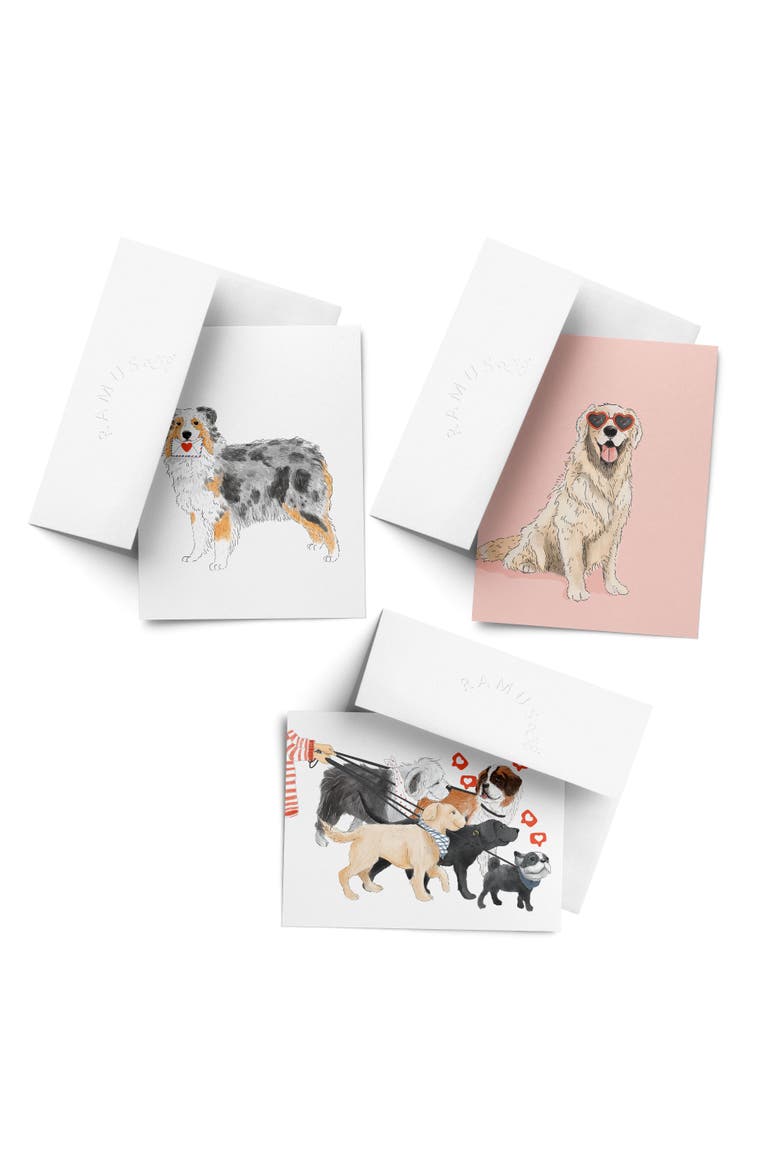 Love/Valentine's Assorted Greeting Card Pack (3ct) "Aussie Love Mail, Golden Love, Likes", Main, color, Multi-Pack