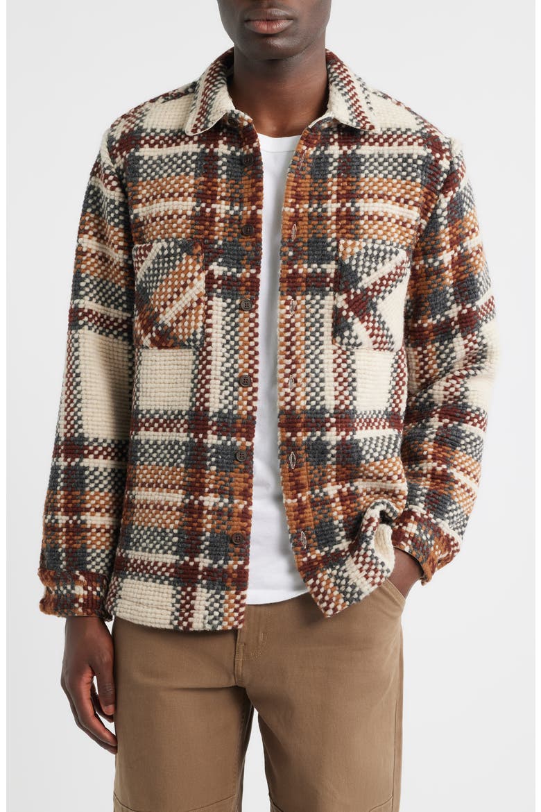 Whiting Plaid Overshirt, Main, color, ECRU / MULTI