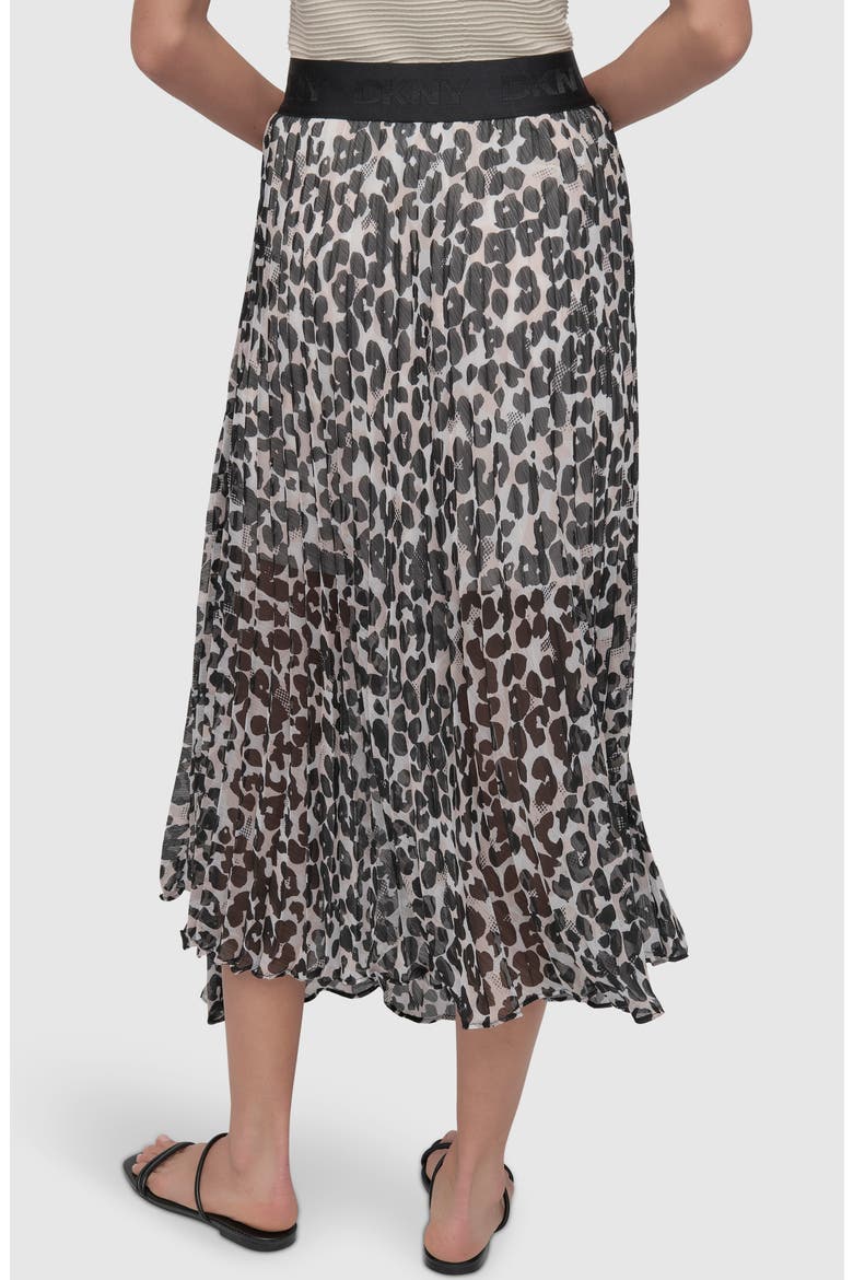 Print Asymmetric Midi Skirt, Alternate, color, SPRING ANIMAL IVORY
