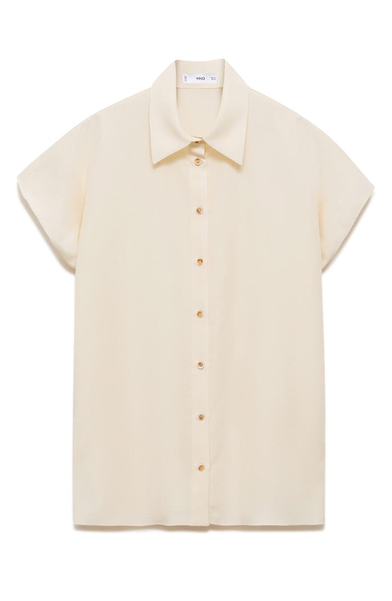 MANGO Short Sleeve Button-Up Shirt, Main, color, 
