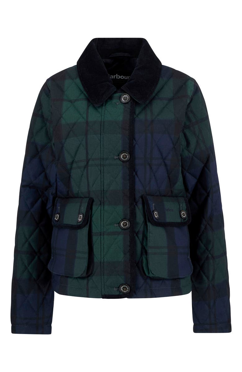 Barbour Louden Tartan Quilted Jacket, Alternate, color, Blackwatch Tartan