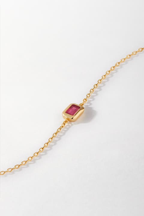 Deco Birthstone Bracelet