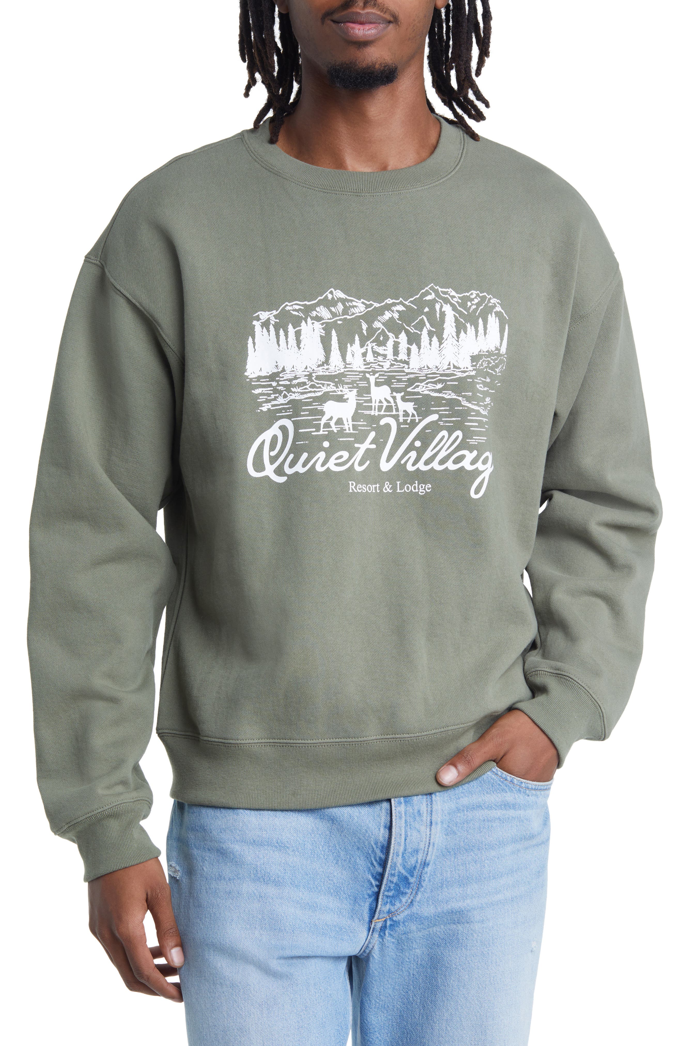 Museum of Peace & Quiet Quiet Village Crewneck Sweatshirt (Men ...
