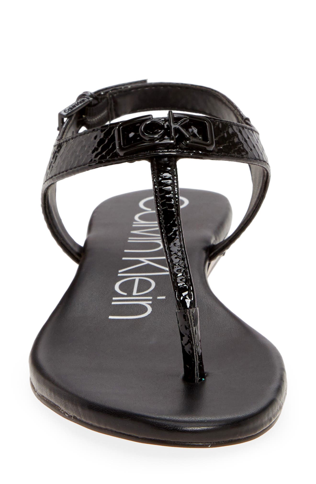 Calvin Klein Shamary T-Strap Sandal, Alternate, color, 