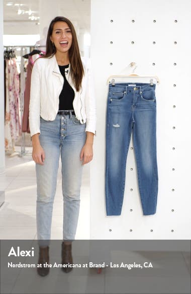 Good American Good Legs High Waist Ankle Skinny Jeans (Women ...