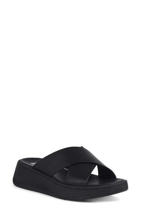 F-Mode Platform Slide Sandal (Women)