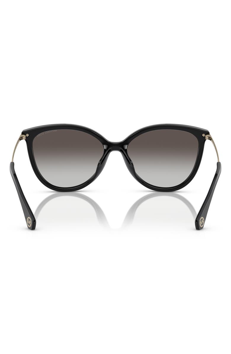 Michael Kors 56mm Gradient Cat Eye Sunglasses, Alternate, color, Black