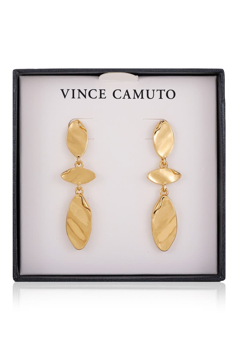 Geometric Drop Earrings, Main, color, GOLD TONE
