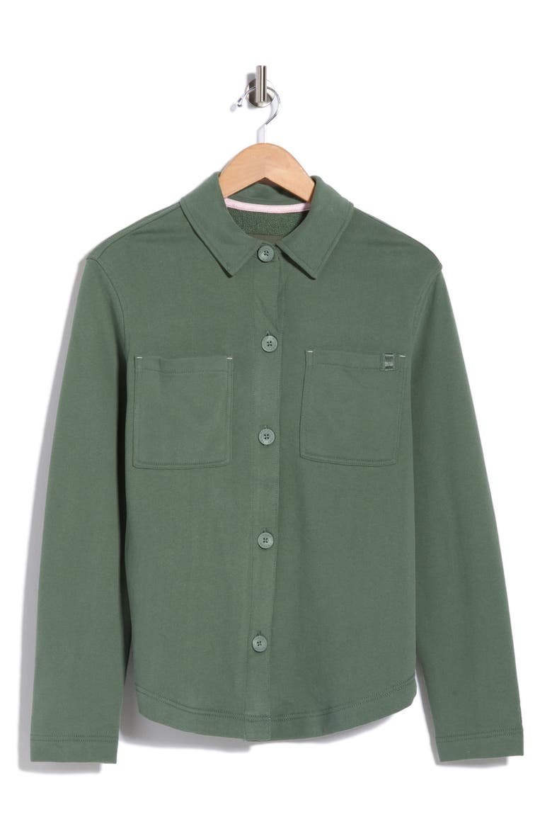 Marina Del Mar Shirt Jacket, Main, color, DK JADE