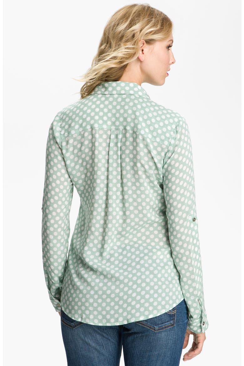 Gibson Polka Dot Pocket Shirt, Alternate, color, MINT