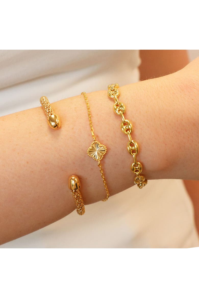 Mariner Link Bracelet, Alternate, color, Gold-Plated Sterling Silver