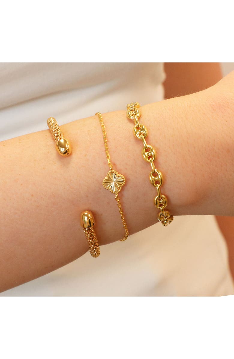 The Lovery Fine Jewelry Mariner Link Bracelet, Alternate, color, Gold-Plated Sterling Silver