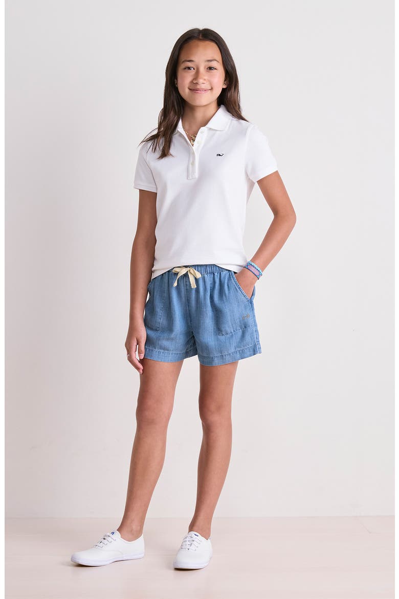 Kids' Heritage Cotton Piqué Polo, Alternate, color, WHITE CAP