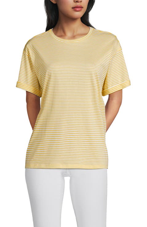 Oversized Supima Short Sleeve Crew Neck T-Shirt