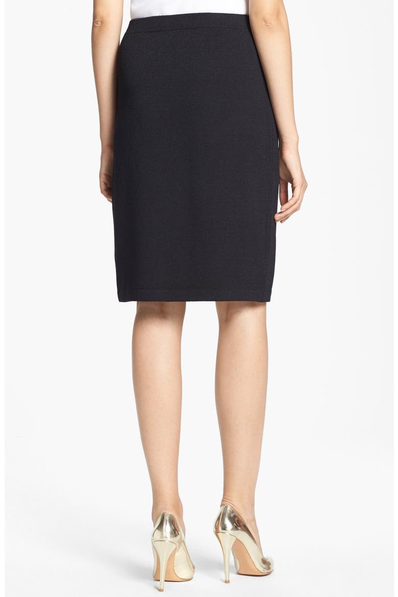 Santana Knit Skirt, Alternate, color, CAVIAR