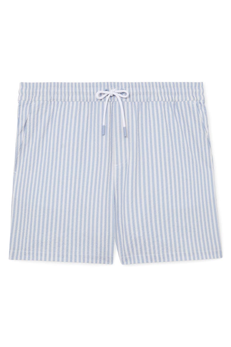 Bay Swim Trunks, Alternate, color, SOFT BLUE/ WHITE