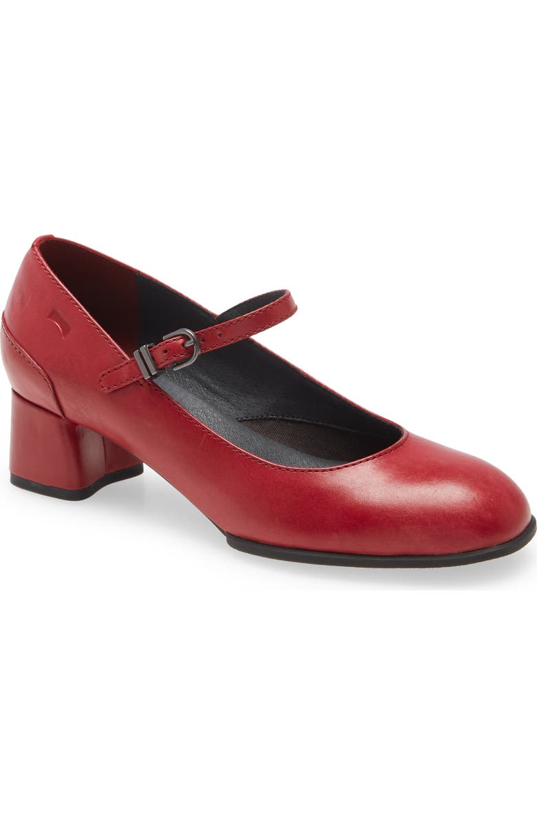 Camper Katie Pump, Main, color, Medium Red