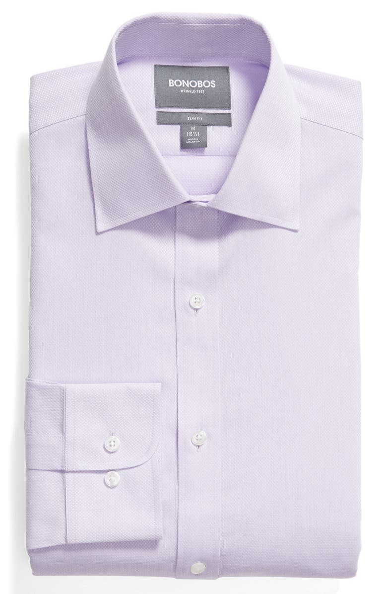 Bonobos Slim Fit Textured Dress Shirt, Alternate, color, 