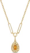 Bony Levy 14k Gold Citrine Pendant Necklace