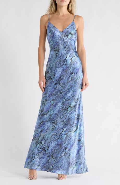 L'AGENCE Serita Bias Cut Silk Slipdress