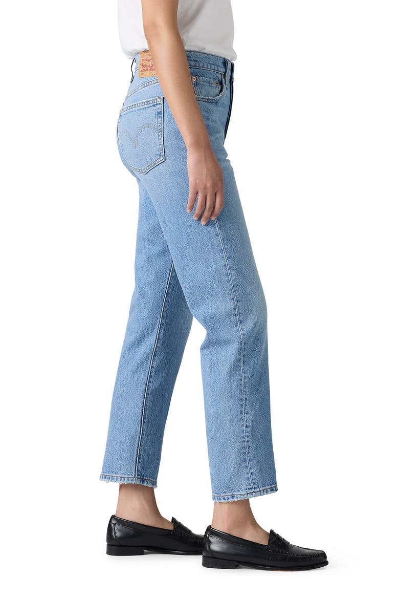 501® High Waist Crop Straight Leg Jeans, Alternate, color, NO REFEREE