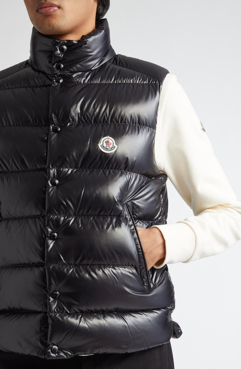 Moncler Tibb Down Puffer Vest, Alternate, color, U99-Dark Black