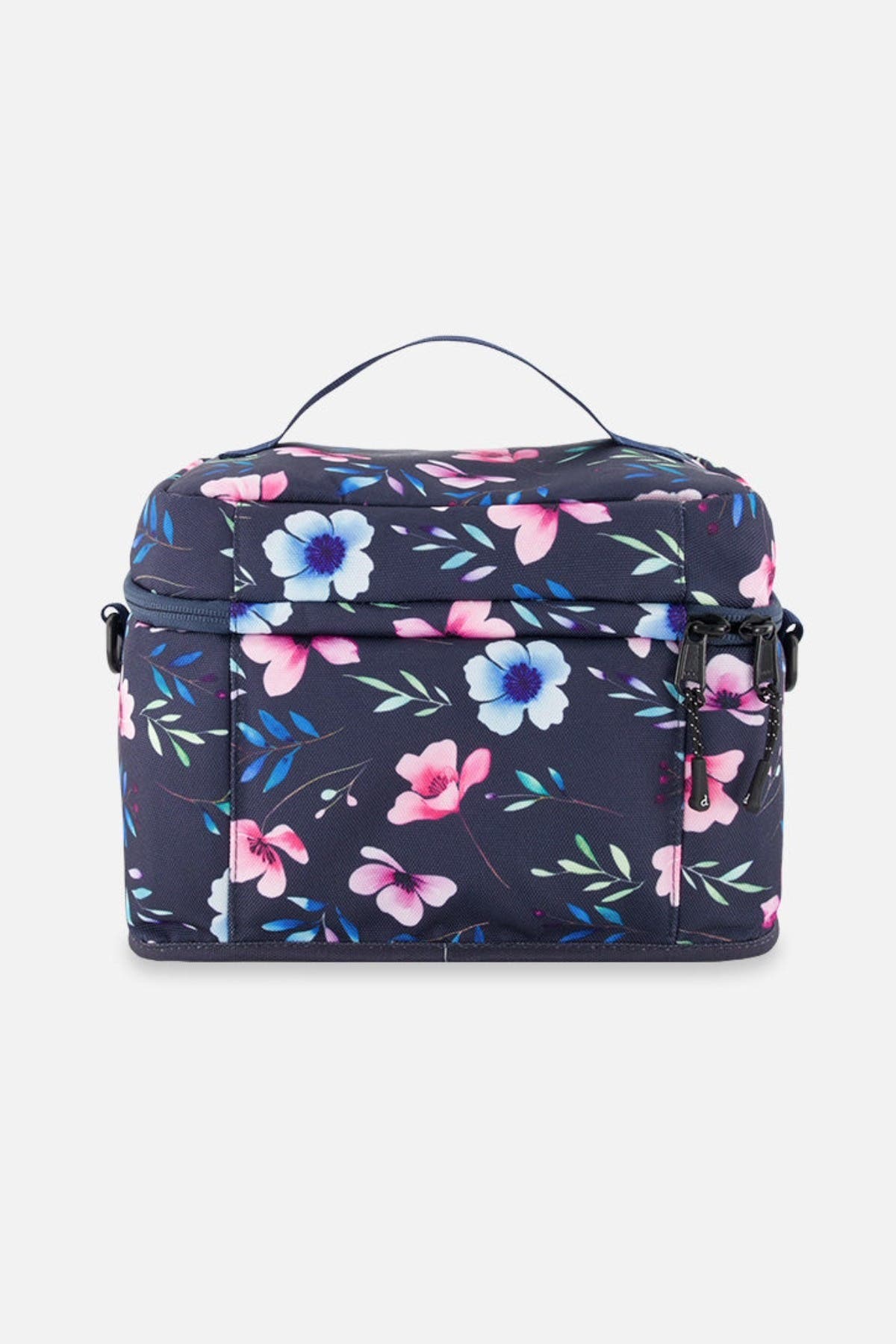 Deux par Deux Floral Practical Durable Everyday Lunch Box, Alternate, color, Blue Floral Print