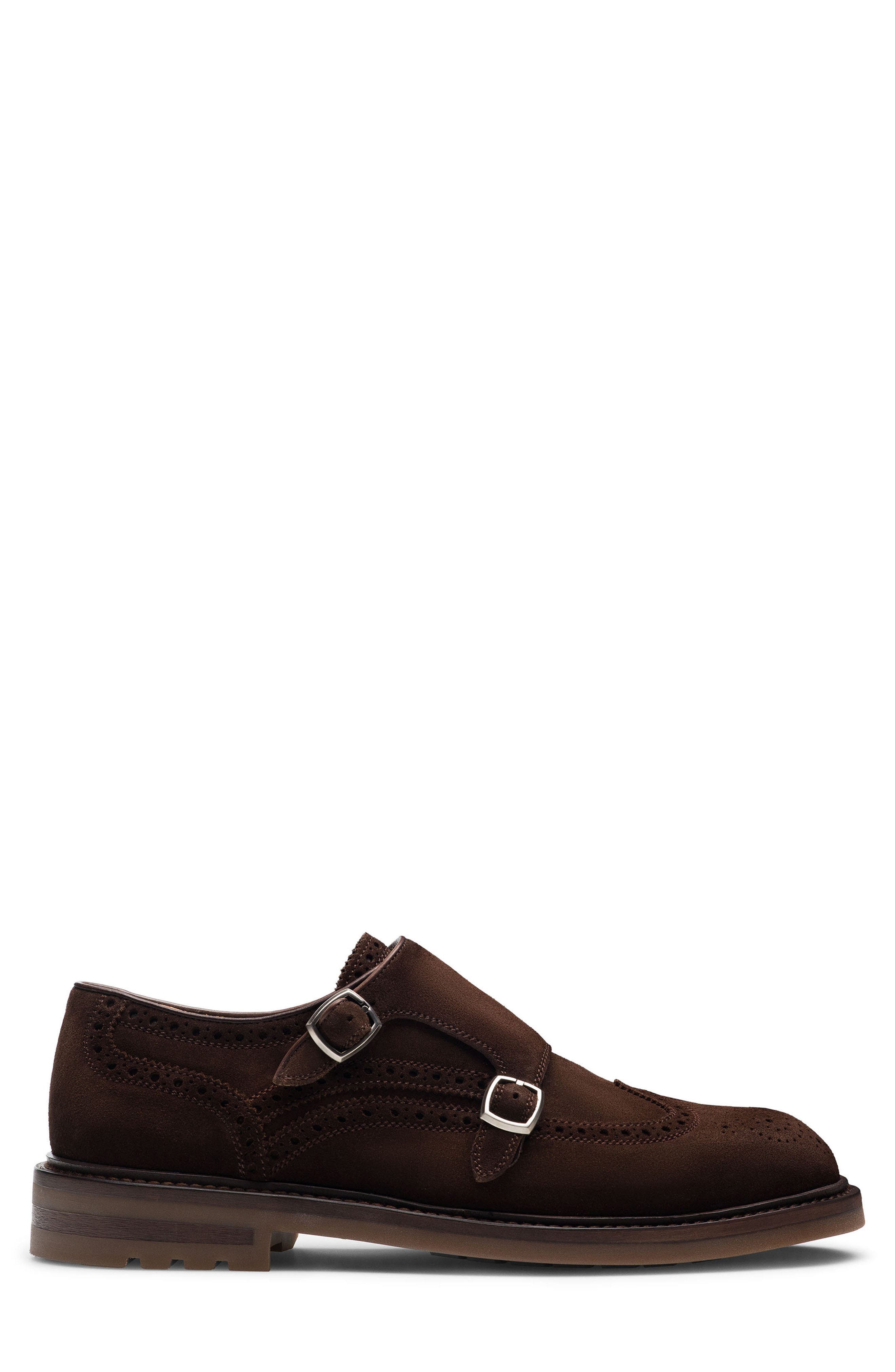 Magnanni Malachi Wingtip Double Monk Shoe, Alternate, color, 