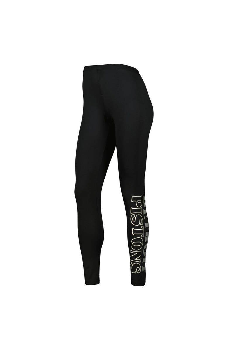 G-III 4HER BY CARL BANKS Women's G-III 4Her by Carl Banks Black Detroit Pistons Stadium Leggings, Alternate, color,