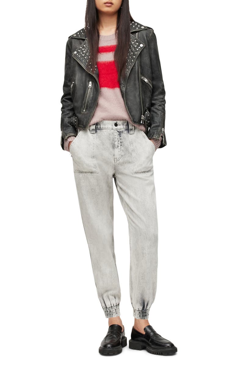 AllSaints Lana Stripe Jumper Sweater, Alternate, color, 