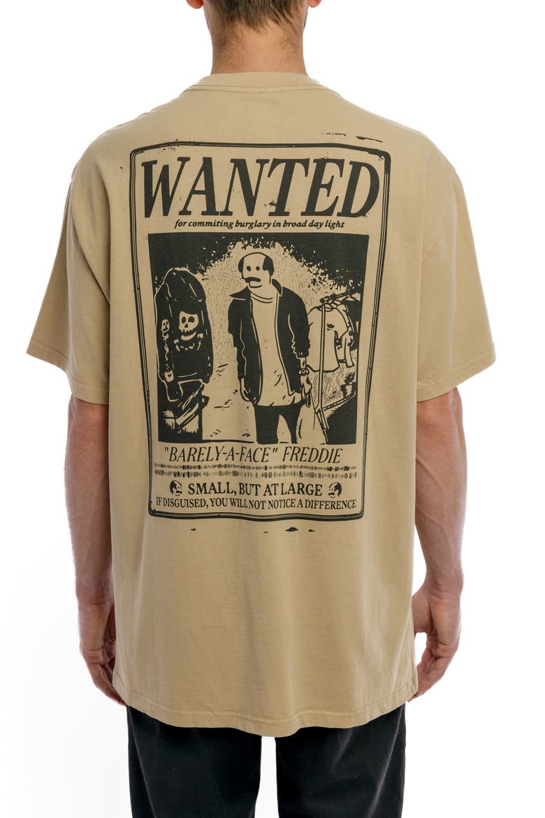 Wanted Poster Heavyweight Tee, Alternate, color, Khaki