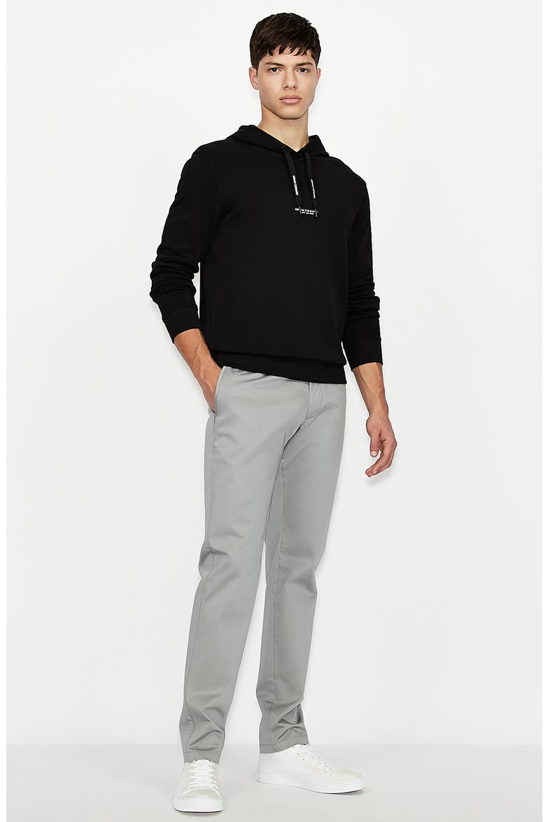 Milano New York Graphic Cotton Hoodie, Alternate, color, SOLID BLACK