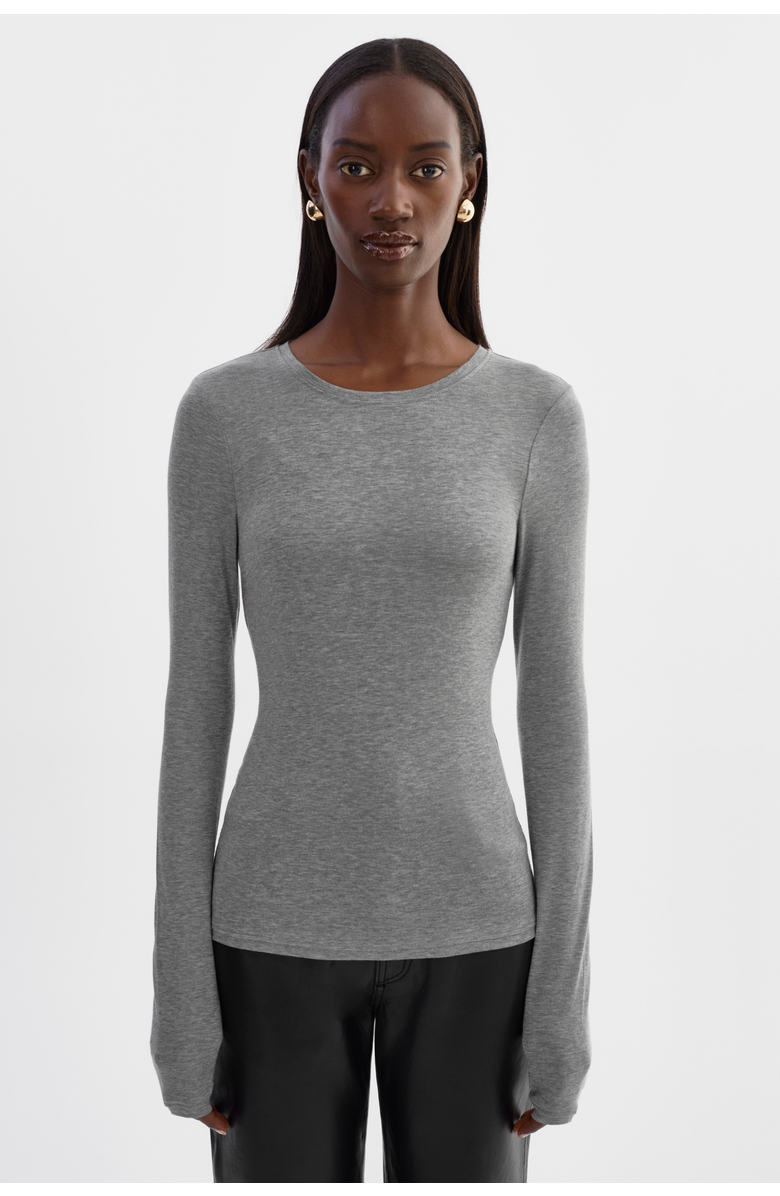 LAMARQUE Medora | Long Sleeve Top, Alternate, color, Heather Grey