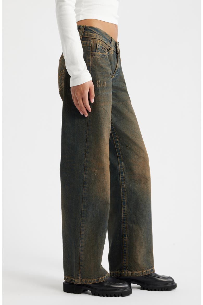 Kayla Low Rise Wide Leg Jeans, Alternate, color, DARK VINTAGE