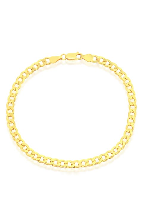 14K Gold Plated Cuban Link Anklet
